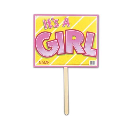 Beistle Party Supplies Its a Girl Yard Sign