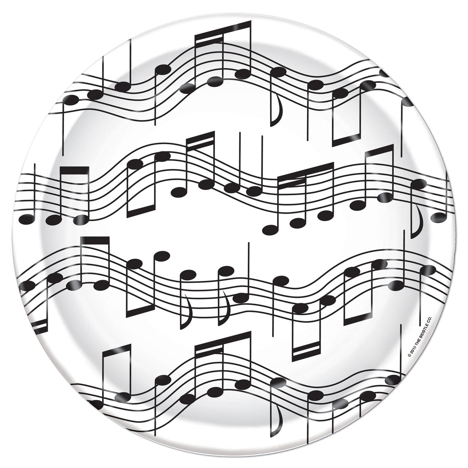 Beistle Party Supplies Musical Note Plates (12 count)