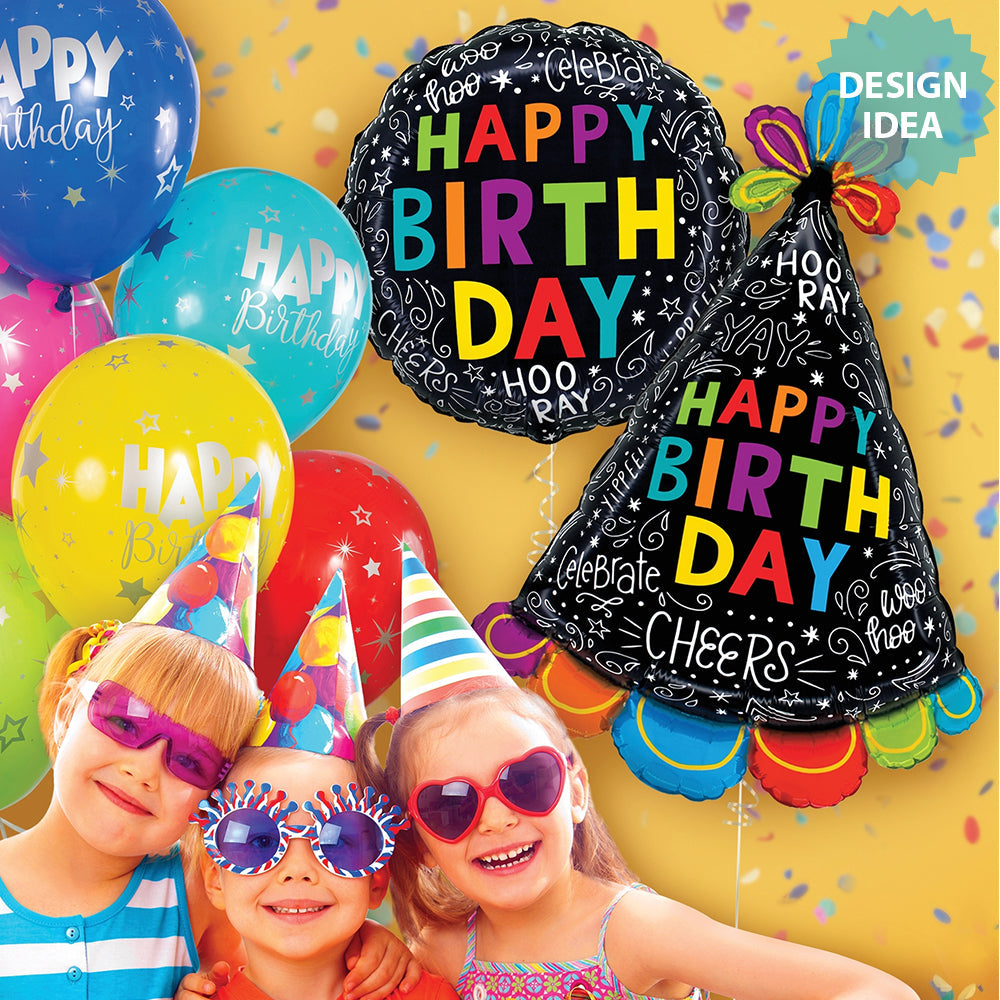 Birthday Doodles 18″ Balloon