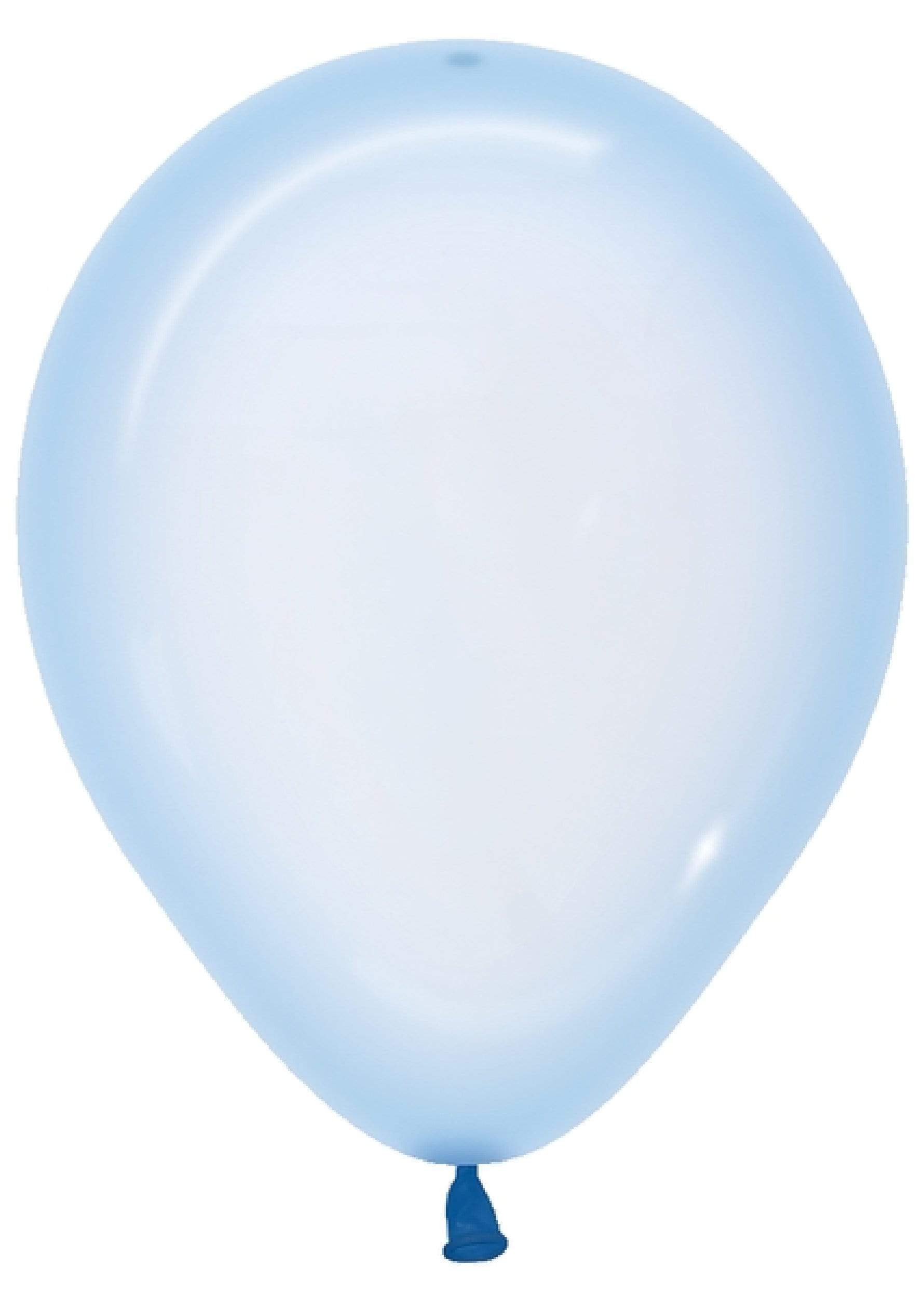 Betallic Latex Crystal Pastel Blue 5″ Latex Balloons (100)