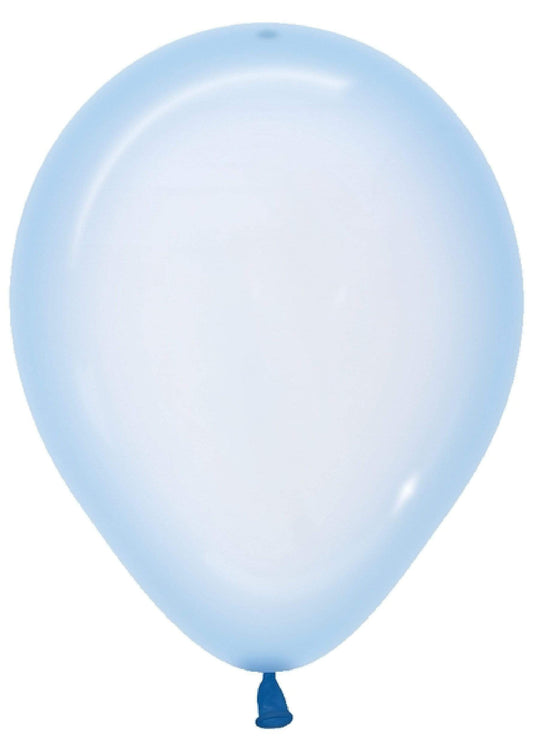 Betallic Latex Crystal Pastel Blue 5″ Latex Balloons (100)