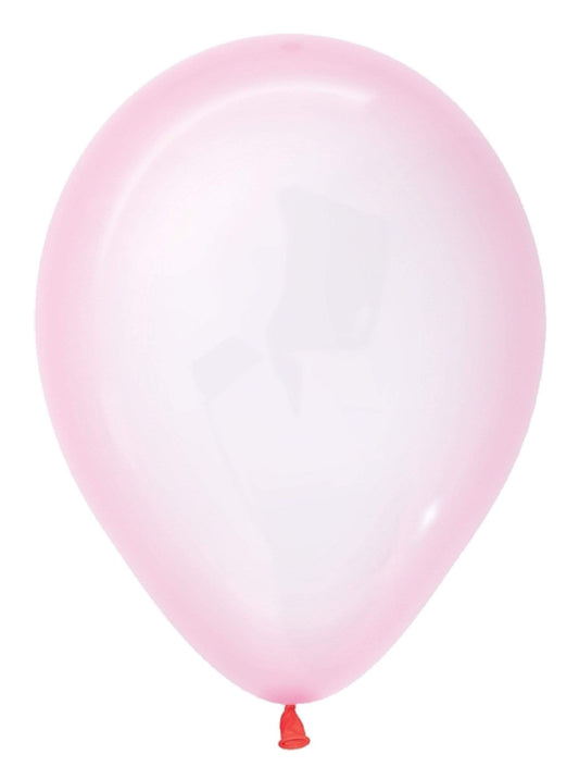 Betallic Latex Crystal Pastel Pink 11″ Latex Balloons (100)