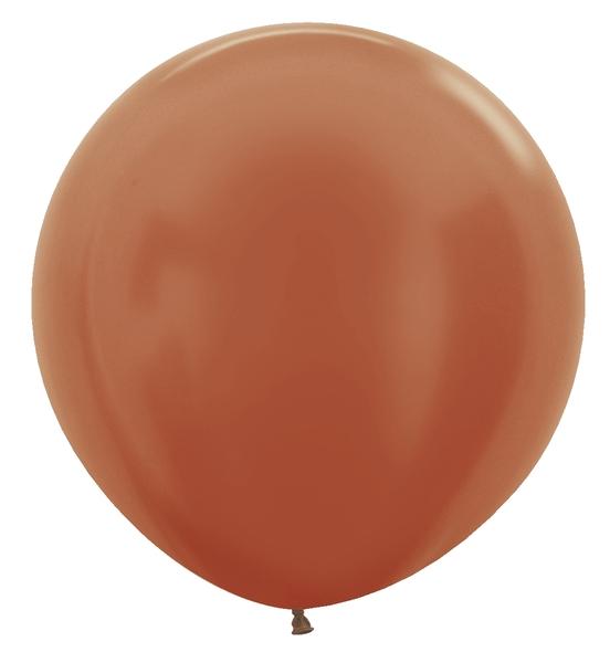 Betallic Latex Metallic Copper 24″ Latex Balloons (10 count)