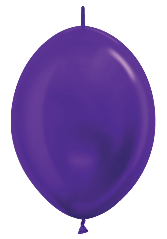 Betallic Latex Metallic Violet 12″ Link-O-Loon Balloons (50 count)