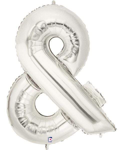 Betallic Mylar & Foil & Silver 40" Giant Balloon Letters and Numbers