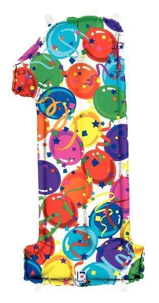 Betallic Mylar & Foil 1 Party Time 40" Foil Numbers by Betallic