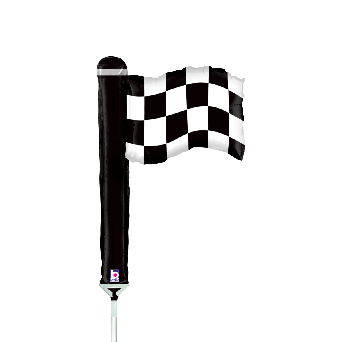 Betallic Mylar & Foil 14" Checkered Flag Mini Shape Balloon