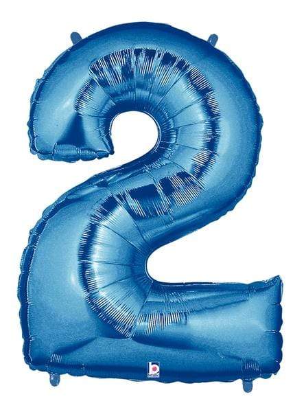 Betallic Mylar & Foil 2 40" Giant Blue Numbers