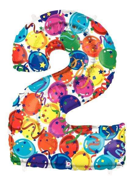 Betallic Mylar & Foil 2 Party Time 40" Foil Numbers by Betallic