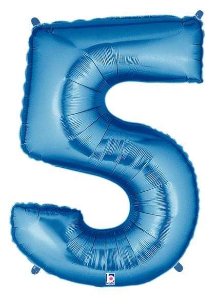 Betallic Mylar & Foil 5 40" Giant Blue Numbers