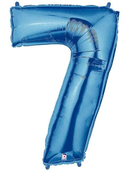 Betallic Mylar & Foil 7 40" Giant Blue Numbers