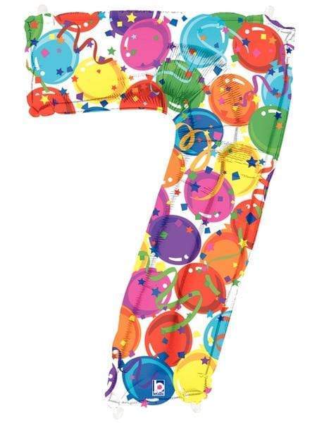 Betallic Mylar & Foil 7 Party Time 40" Foil Numbers by Betallic