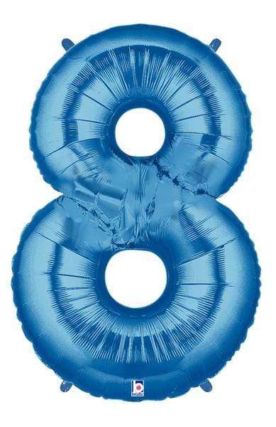Betallic Mylar & Foil 8 40" Giant Blue Numbers