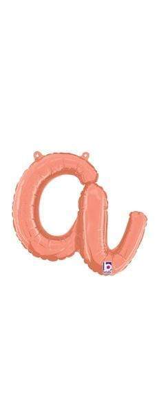 Betallic Mylar & Foil a Rose Gold Script Cursive Letter Balloons