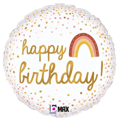 Betallic Mylar & Foil Boho Happy Birthday 18″ Balloon