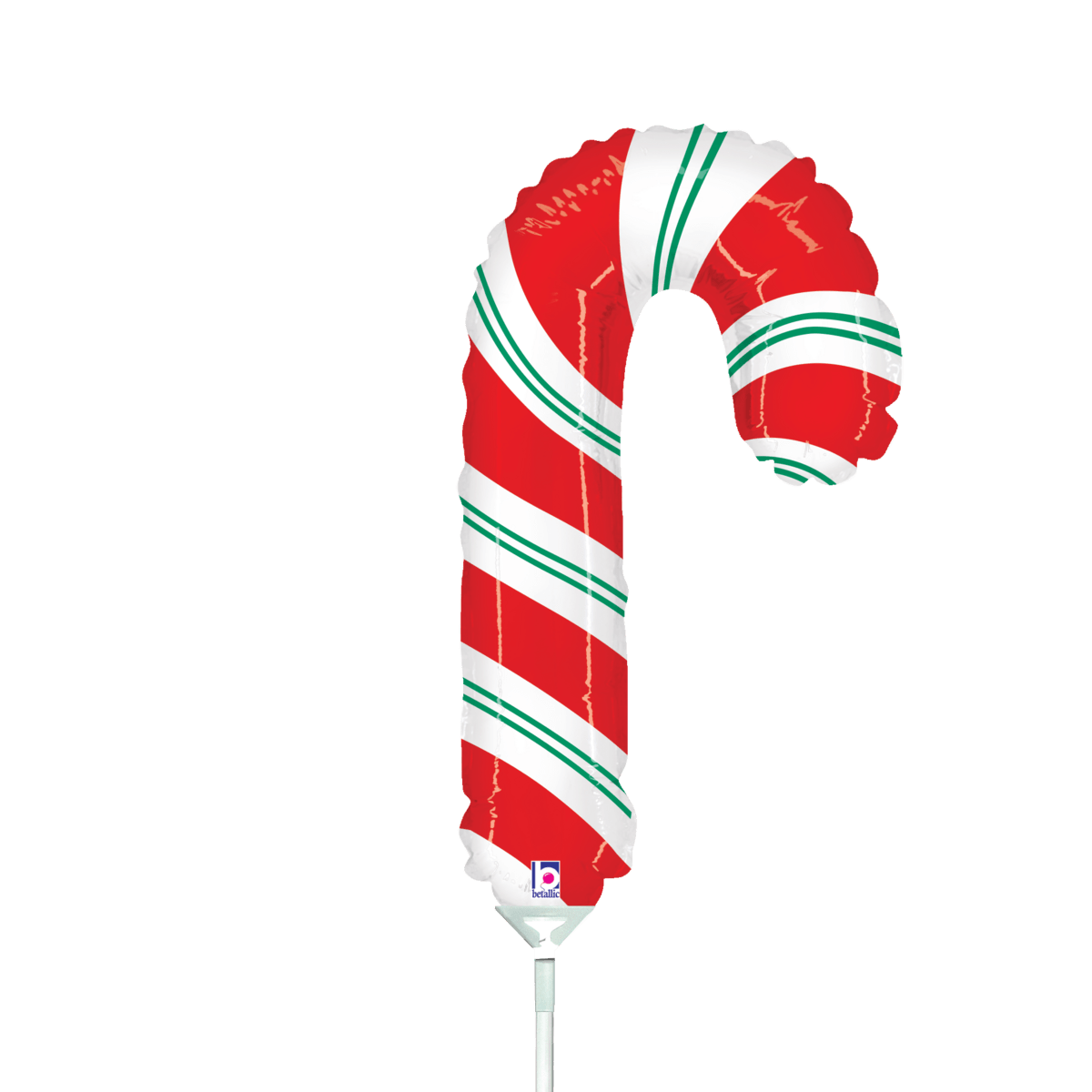 Betallic Mylar & Foil Candy Cane (requires heat-sealing) 14″ Balloon