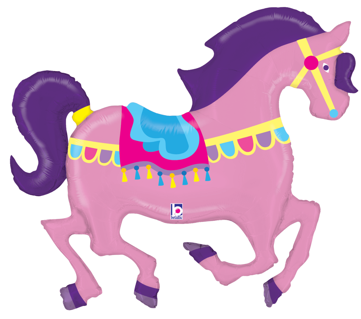 Betallic Mylar & Foil Carousel Horse 48″ Balloon