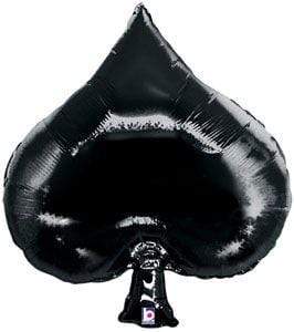 Betallic Mylar & Foil Casino Spade Shape 35″ Balloon