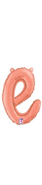 Betallic Mylar & Foil e Rose Gold Script Cursive Letter Balloons
