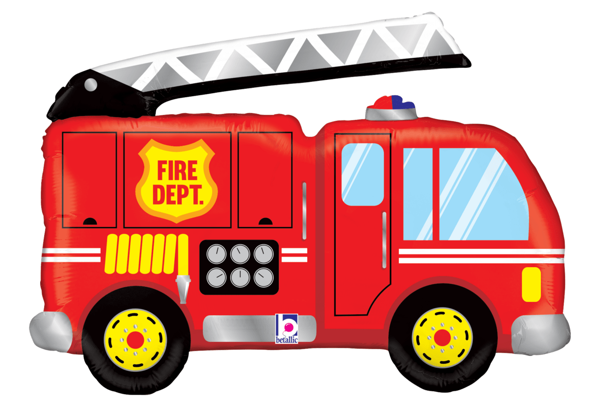 Betallic Mylar & Foil Fire Truck 40″ Balloon