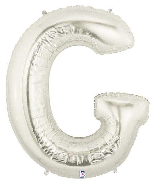 Betallic Mylar & Foil G Silver 40" Giant Balloon Letters and Numbers