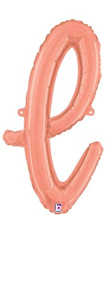 Betallic Mylar & Foil l Rose Gold Script Cursive Letter Balloons