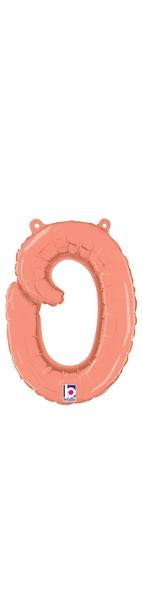 Betallic Mylar & Foil o Rose Gold Script Cursive Letter Balloons