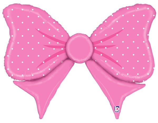 Betallic Mylar & Foil Pink Bow 43″ Balloon