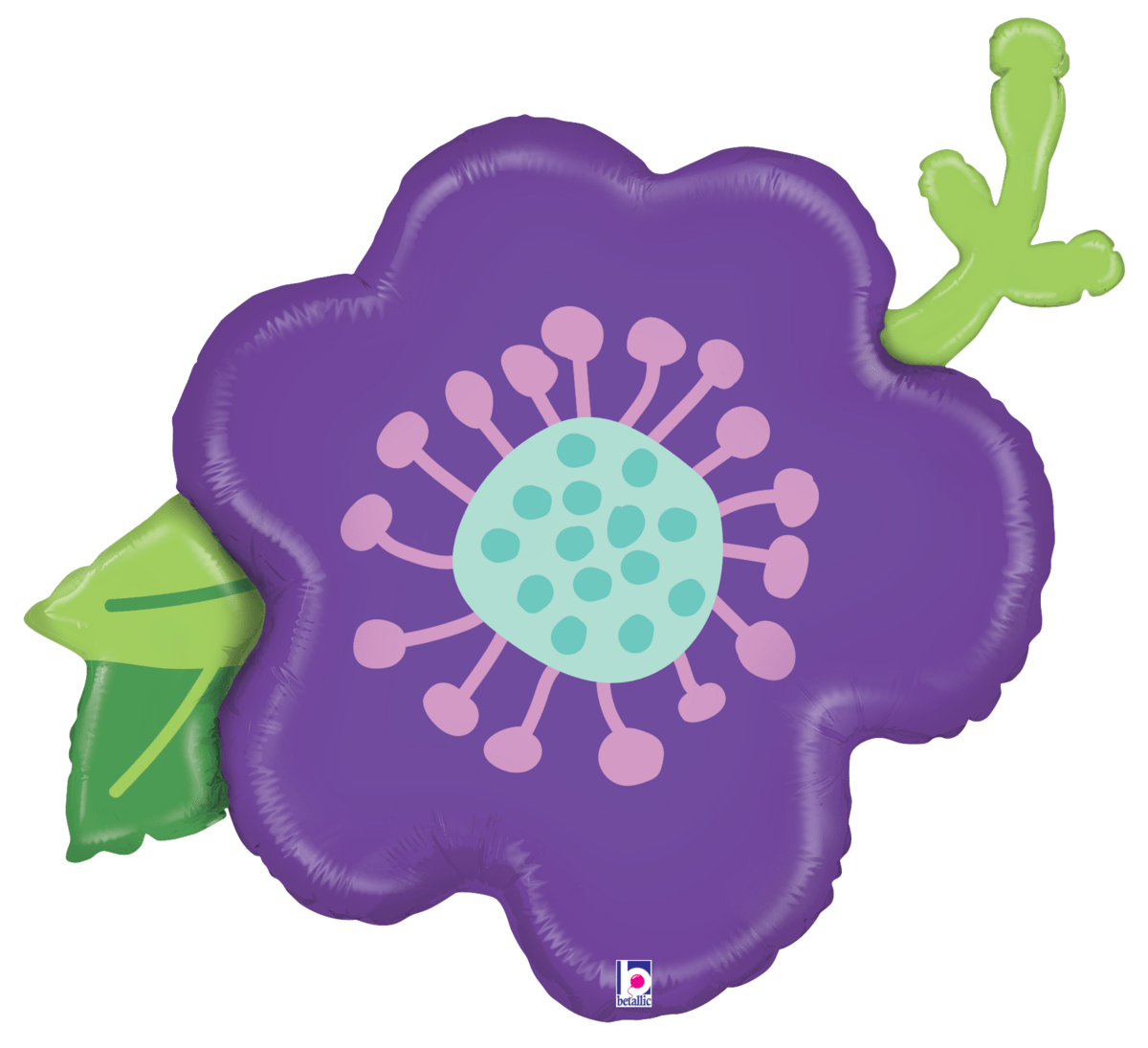 Betallic Mylar & Foil Purple Flower 39″ Balloon
