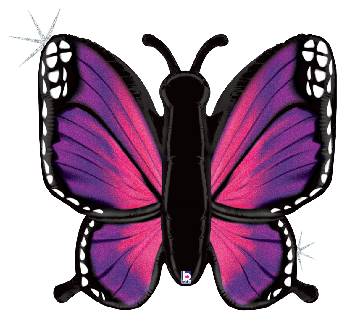 Betallic Mylar & Foil Radiant Butterfly Pink 46″ Balloon