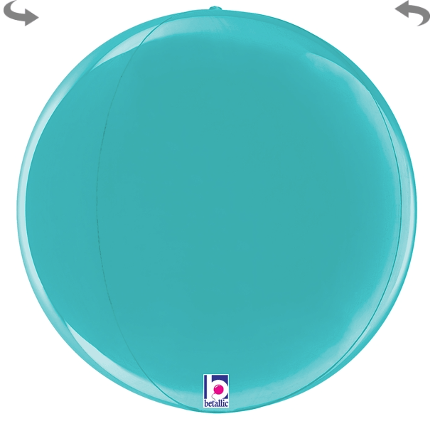 Betallic Mylar & Foil Robins Egg Blue Globe 22″ Balloon