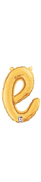 Betallic Mylar & Foil Script Cursive Balloon Letter E Gold