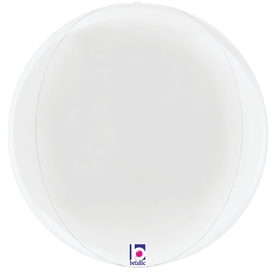 Betallic Mylar & Foil White Globe 22″ Balloon