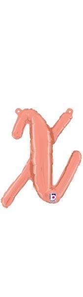Betallic Mylar & Foil x Rose Gold Script Cursive Letter Balloons