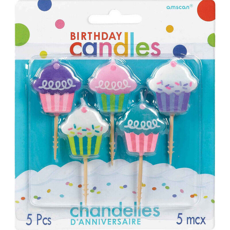 Birthday Cupcakes Candles by Amscan from Instaballoons