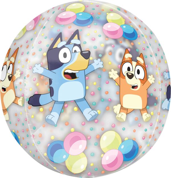Bluey and Bingo Orbz 16″ Foil Balloon by Anagram from Instaballoons