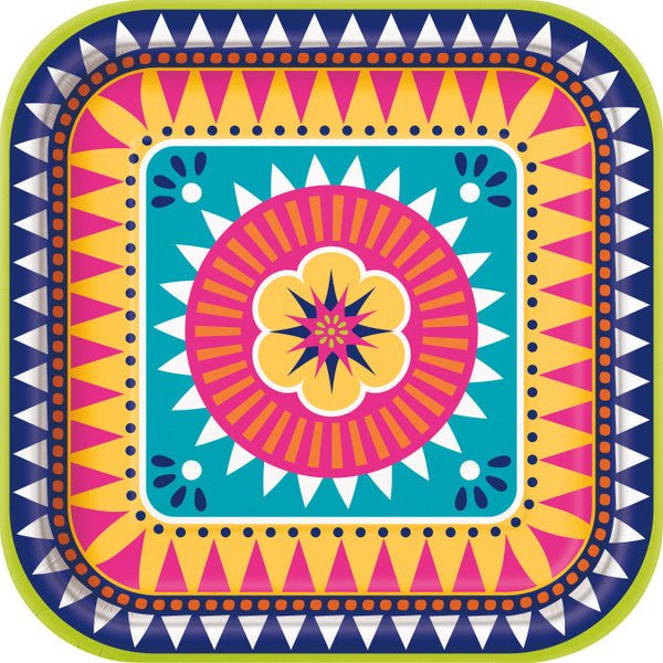 9" Paper Plates - Boho Fiesta (8ct) - Unique