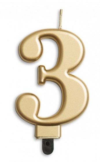 Candle - Gold Number (1ct) - Winner Party