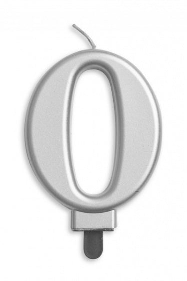 Candle - Silver Number (1ct) - Winner Party