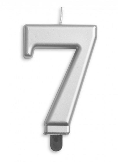 Candle - Silver Number (1ct) - Winner Party