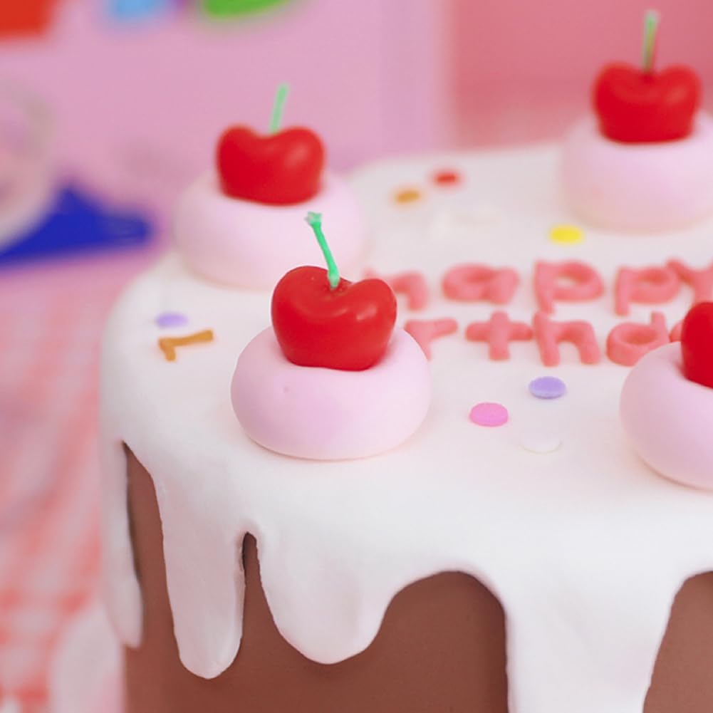 Candles - Cherry Birthday (5ct) - Amscan