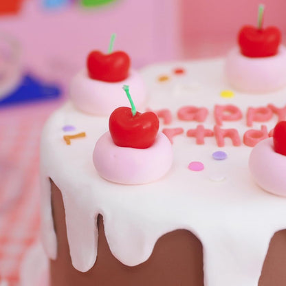 Candles - Cherry Birthday (5ct) - Amscan