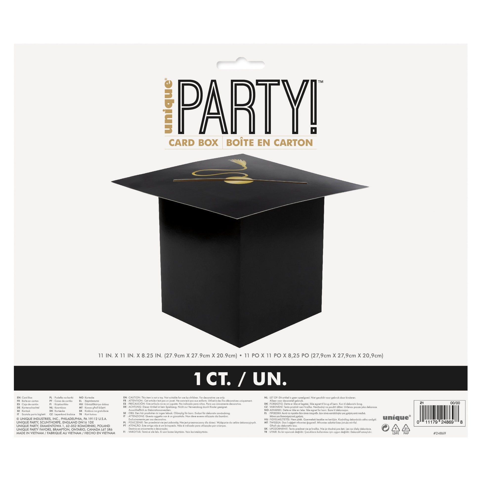 Cap & Tassel Graduation Card Box by Unique from Instaballoons