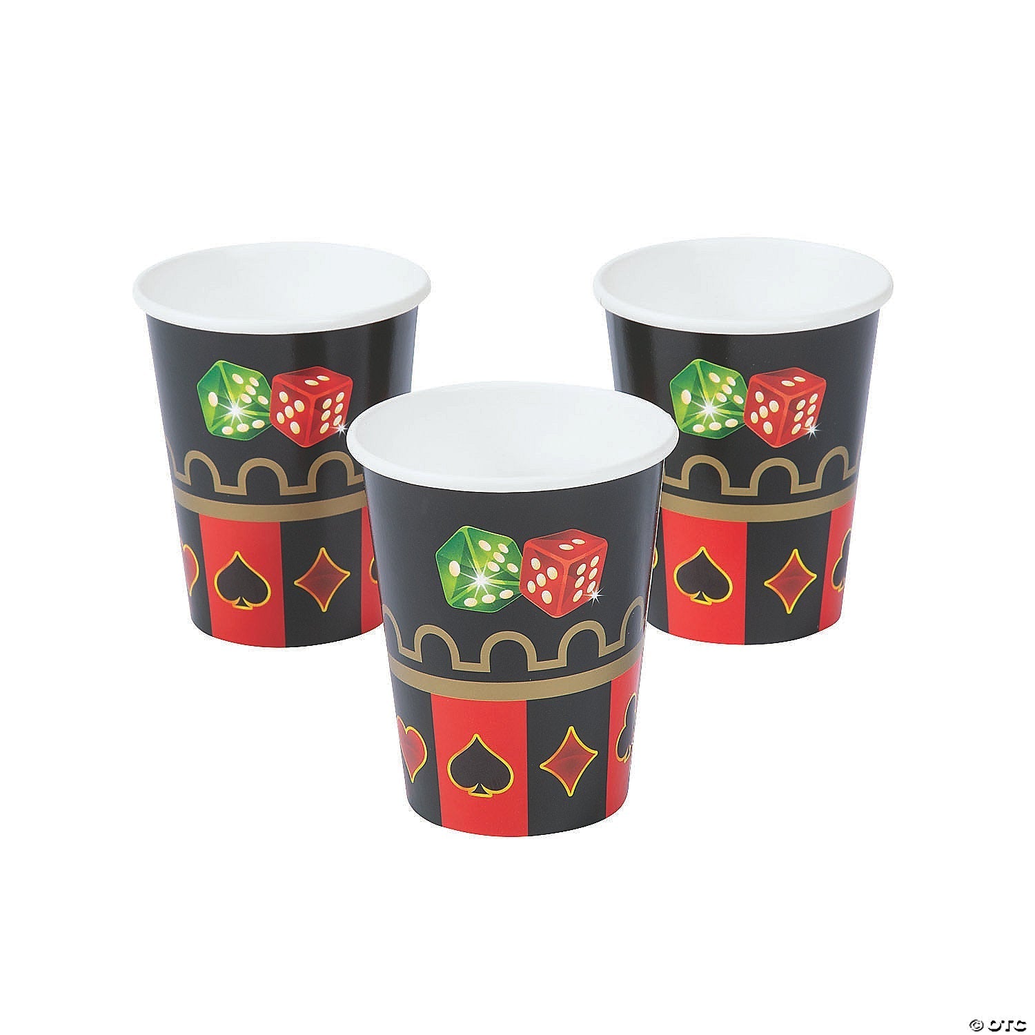 Casino Night 9oz Paper Cups by Fun Express from Instaballoons