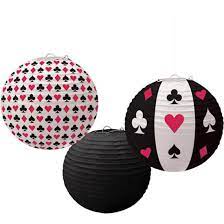 Paper Lanterns - Casino (3ct) - Amscan