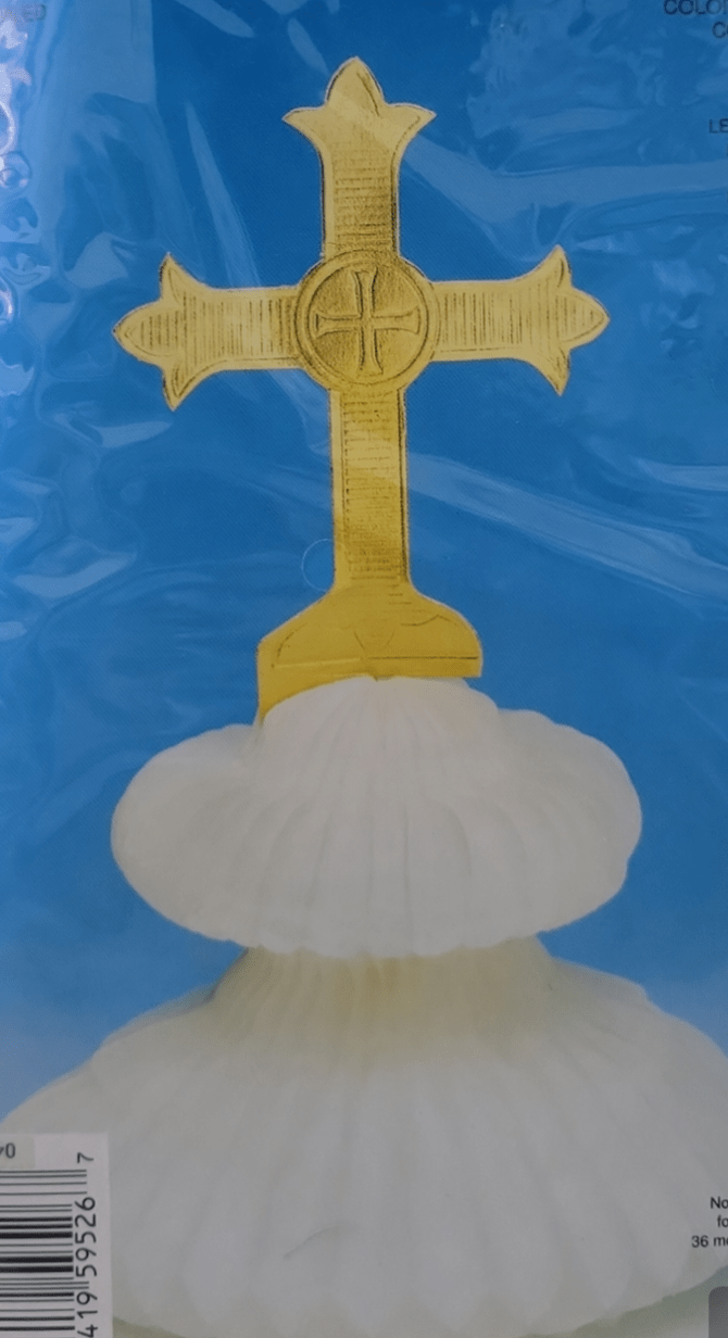 Centerpiece - Gold Cross - Amscan