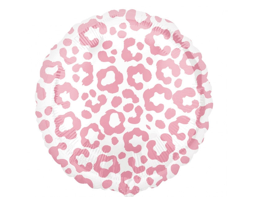 Cheetah Print Pink Balloon 18″ Foil Balloon by Anagram from Instaballoons