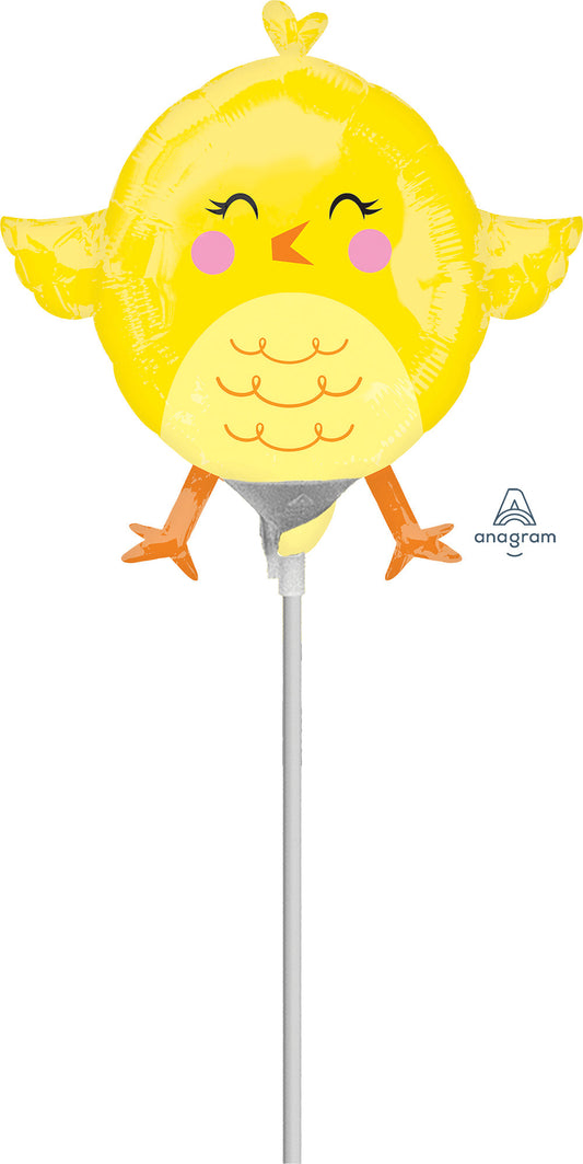Chick Chicky Minishape (requires heat-sealing) 10″ Foil Balloon by Anagram from Instaballoons