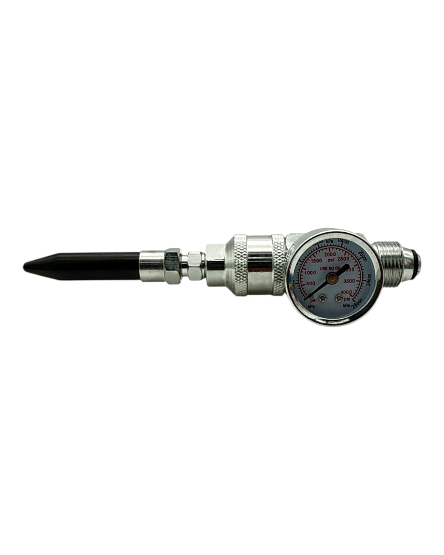 Chrome-Plated Helium Regulator with Rubber Tip & Gauge Economy