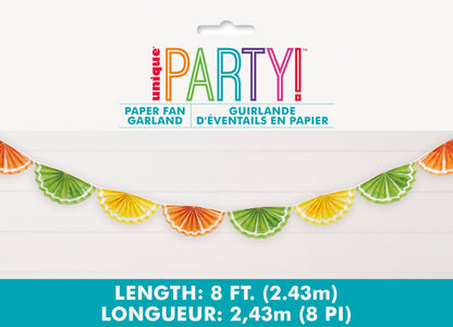 Citrus Fruit Paper Fan Decoration by Unique from Instaballoons